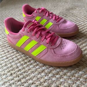 Adidas Women’s Pink and Neon Cloudfoam Sneakers